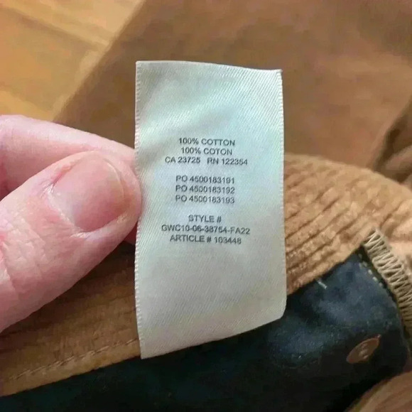 denim forum corduroy pants size 27 - Picture 9 of 9